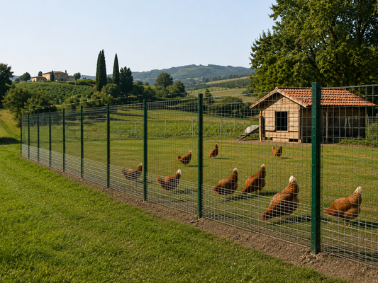 Recinto Galline con Rete Interrata: Come Proteggere il Pollaio