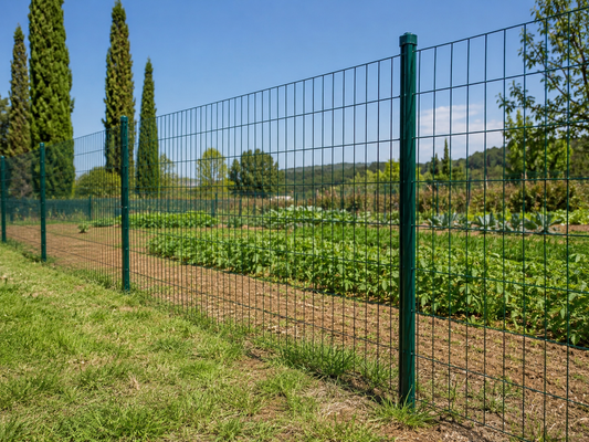 Giardino di campagna con recinzione economica in rete metallica
