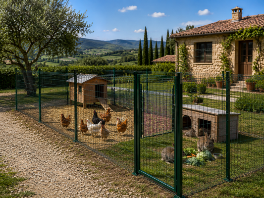 Rete per Galline e Conigli: Come Fare un Recinto Unico