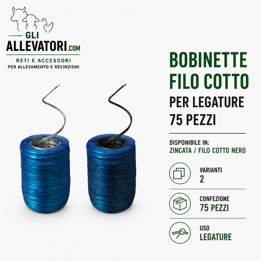 Bobinette Filo Cotto per Legature 75 Pezzi