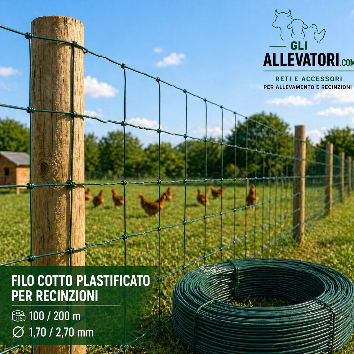 Filo Cotto Plastificato per Recinzioni