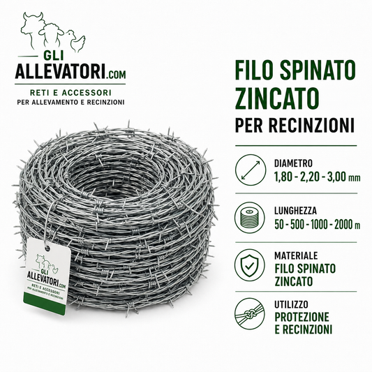 Filo Spinato Zincato per Recinzioni