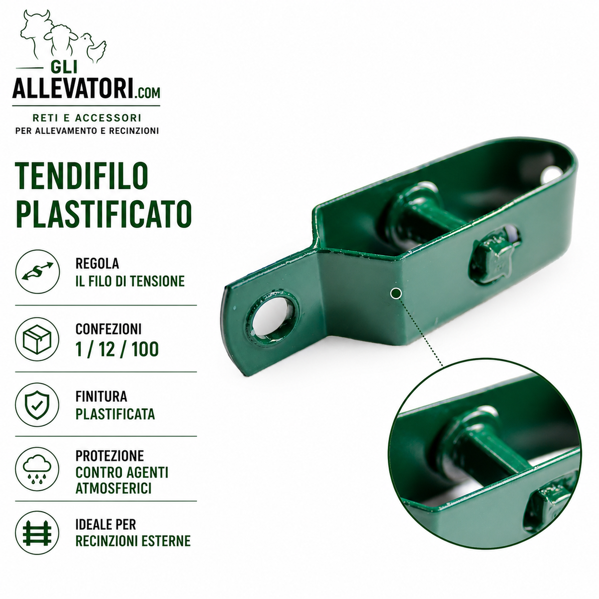 Tendifilo Plastificato per Recinzioni