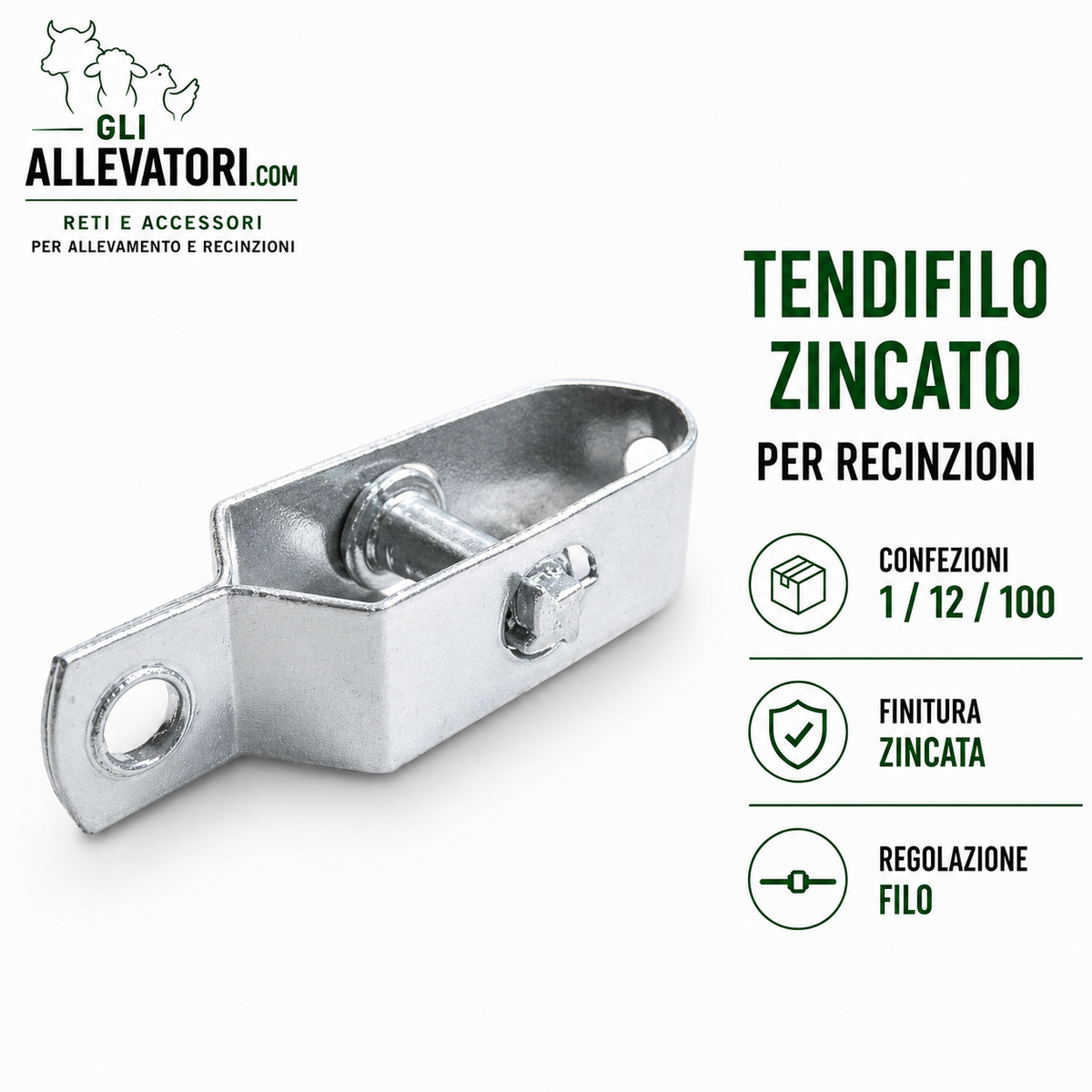 Tendifilo Zincato per Recinzioni